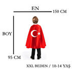 AYYILDIZ BAYRAKÇILIK AYYILDIZ PELERİN XXL BEDEN EN:150 CM - BOY:95 CM 