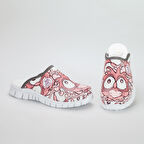 Pembe Kalp Temalı Ortopedik Hafif Tabanlı Medikal Sabo Terlik Hemşire Terliği Doktor Terliği Hastane Terliği Sağlıkçı Terliği Hediyelik Terlik Ortopedik Terlik