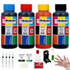 Perfection 650 Kartuş için HP Deskjet 1015/1515/1516/2515 Uyumlu Dolum Seti Aparatlı 4x100 gr.