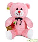 55 cm Elinde Gül Tutan İyi Ki Varsın Tahtalı Sevimli Ayıcık (Canım Öğretmenim)