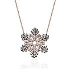 925 Ayar Gümüş Zirkon Taşlı Kar Tanesi Kolye