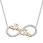 925 Ayar Gümüş Sen Ben Yazılı Sonsuzluk Kolye