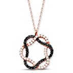 925 Ayar Gümüş Dilimler Model Kolye