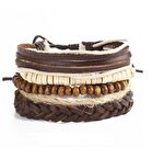 Renkli Tasarım Termo Deri Bileklik Kombini 