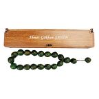 İsme Özel Ahşap Kutusunda 18 'li Doğal Andız Tesbih Tespih