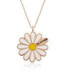 925 Ayar Gümüş Papatya Falı Seviyor Kadın Gümüş Kolye