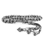 Trabzon Kazaz El Örmesi Ufak Boy Gümüş Tesbih Tespih Mat