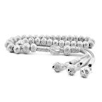 Trabzon Kazaz El Örmesi Ufak Boy Gümüş Tesbih Tespih Mat