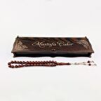 İsme Özel Ahşap Kutusunda Küre Kesim Hakiki Kuka Tespih Tesbih