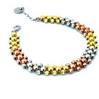 Pigado 925 Ayar Gümüş Üç Renk Dorika Bileklik