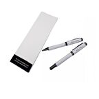 İsme Kişiye Özel Beyaz 2'li Roller ve Tükenmez Kalem Seti