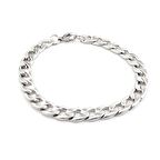 Ezme Zincirli Unisex Çelik Bileklik