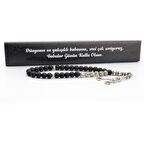 PİGADO Oniks Isim Yazılı Tesbih Babaya Özel Notlu Kutusunda Hediye