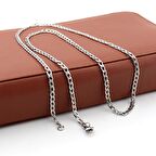 Pigado Paslanmaz Çelik Geçme Zincirli Unisex Kolye 65 cm