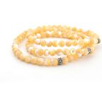 Pigado Sarı Sedef Taşlı 99'lu Hem Kolye Hem Bileklik Hem Tesbih