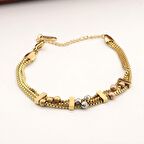 Pigado Üç Zincirli Paslanmaz Çelik Dorika Kadın Bileklik