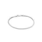 Pigado 925 Ayar Gümüş Yılan Zincir Erkek Bileklik