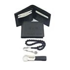 İsme Kişiye Özel Deri Cüzdan Oltu Tesbih ve Anahtarlık Seti