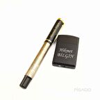 İsme Özel Osmanlı Armalı Kalem ve Çakmak Seti Sevgililer Günü