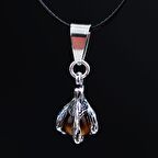 Pigado 925 Ayar Gümüş Kartal Pençesi İçinde Kaplangözü Taşı Kolye