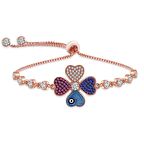 Pigado 925 Ayar Gümüş Zirkon Taşlı Kırçiçeği Yonca Bileklik