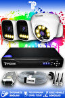 PICAM 3 Kameralı Zebra 1 İç Kamera Set HDD'siz Full HD Renkli Gece Görüşlü Güvenlik Kamerası Sistemi