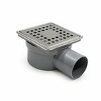 Purvex Home 10x10 Paslanmaz Metal Çerçeveli Paslanmaz Yer Süzgeci - Yandan Çıkışlı