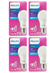 Philips 13W (100W) 6500K (Beyaz Işık) E27 Duylu Led Ampul (4 Adet)