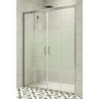 Durul Duşakabin Ön Cephe 5mm Çizgili Yükseklik 190 Cm