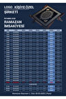 Ramazan İmsakiyesi Modern Kişiye Özel Tasarımlı Dijital Baskı 100 Adet A4 300 gr Model 30