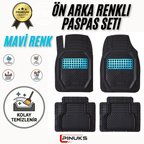 PEUGEOT 508 2014  MODEL UYUMLU SİYAH- MAVİ RENK  PREMİUM OTO PASPAS SETİ