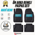 VOLKSWAGEN CADDY PANELVAN (2 PARÇA) 2010 ESKİ KASA  MODEL UYUMLU SİYAH- MAVİ RENK  PREMİUM OTO PASPAS SETİ