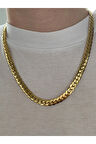 60 CM Örme Zincir Çelik Kararmaz Kadın Gold Kolye