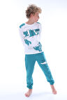 İSOBGİV Give Desenli %100 Pamuk Erkek Çocuk Pijama Takımı 3-8 Yaş 24037