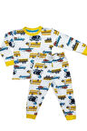ELMP Araba Desenli %100 Pamuk Erkek Çocuk Pijama Takımı 1-5 Yaş 3000