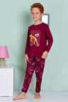 ELMP Dinazor Desenli %100 Pamuk Erkek Çocuk Pijama Takımı 1-13 Yaş 3069