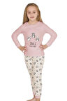ELMP Yaramaz Kunduzlar %100 Pamuk Kız Çocuk Pijama Takımı 1-9 Yaş 4014