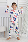 İSOB Sonic Desenli %100 Pamuk Erkek Çocuk Pijama Takımı 8-13 Yaş 51323-51508