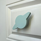 Pomerol Mavi Gezegen Dolap Kulpu - Çocuk Odası, Mutfak ve Banyo İçin Eğlenceli ve Dayanıklı Mobilya Kulp