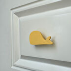 Pomerol Sarı Balina Dolap Kulpu- Çocuk Odası, Mutfak ve Banyo İçin Modern, Şık ve Dayanıklı Mobilya Kulp, DH