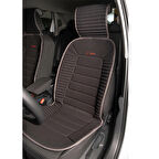 Renault Megane 4 SEDAN Lüx Oto Koltuk Minderi Ön 2'li Set Bumerang Serisi SİYAH GRİ