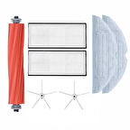 Roborock S7 Max Ultra Uyumlu 1ADET ANA FIRÇA 2 ADET FİLTRE 2 ADET BEYAZ YAN FIRÇA 2 ADET MOP