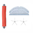 Roborock S7 Pro Ultra Uyumlu 1 ADET ANA FIRÇA 2 ADET BEYAZ YAN FIRÇA 2 ADET MOP