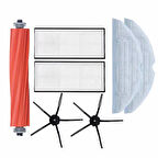 Roborock S7+ Uyumlu 1 ADET ANA FIRÇA 2 ADET FİLTRE 2 ADET SİYAH YAN FIRÇA 2 ADET MOP