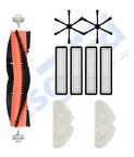 Dreame D10S, D10S PRO, D9 MAX GEN2 Uyumlu 1 Ana Fırça 2 Yan Fırça 4 Filtre 2 Mop