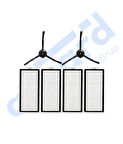ROBOROCK Q8 MAX , Q8 MAX+ UYUMLU 2 Yan Fırça 4 Filtre
