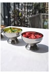 2'li Paslanmaz Çelik Mini Ayaklı Kase Sunum Takımı Kahvaltılık Reçellik Çerezlik Dondurmalık