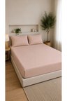 Çift Kişilik Lastikli Çarşaf Takımı 2 Adet Yastık Kılıflı 50x70 | 160x200+30 | %100 Pamuk