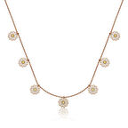 925 Ayar Gümüş Papatya Şans Kadın Gümüş Kolye