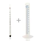 AEK-Tech 0-100 Alkolmetre Hidrometre ve Mezür Seti